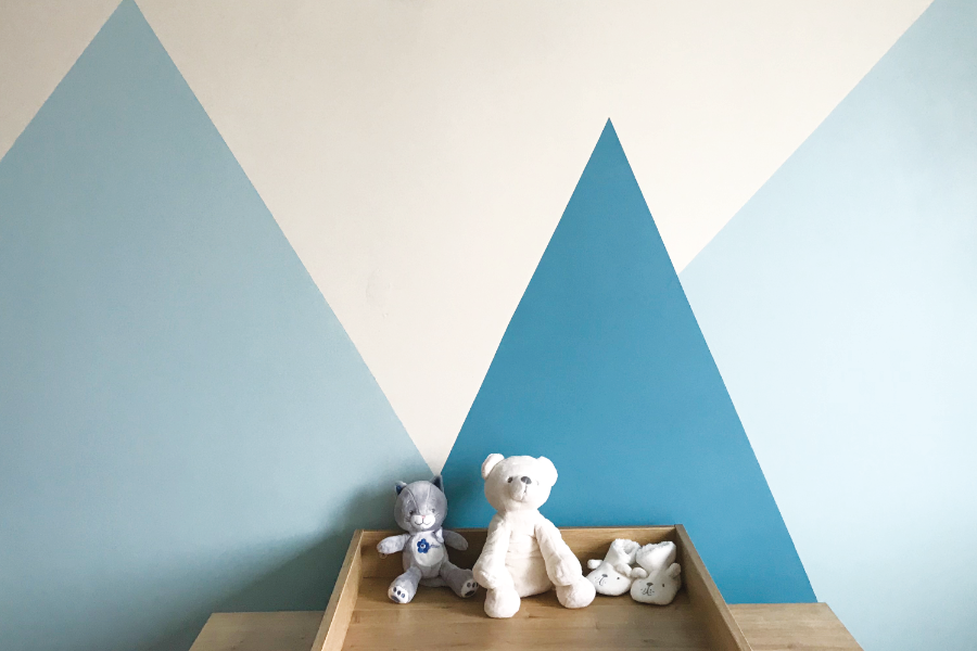 DIY mur montagne chambre enfant