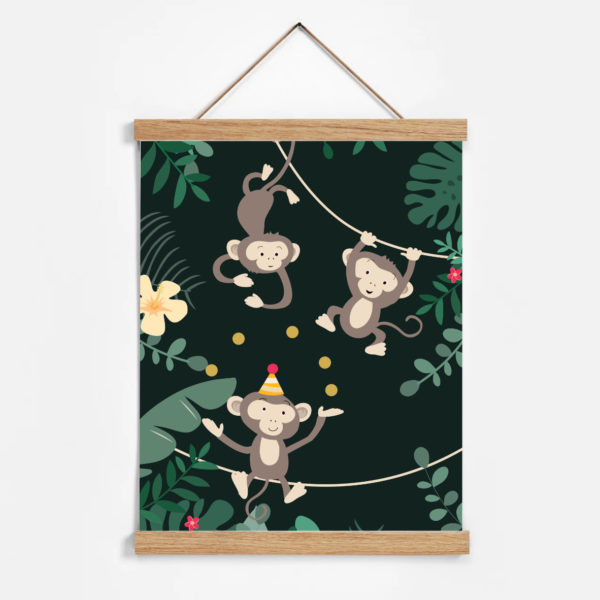 porte_affiche_jungle_singes